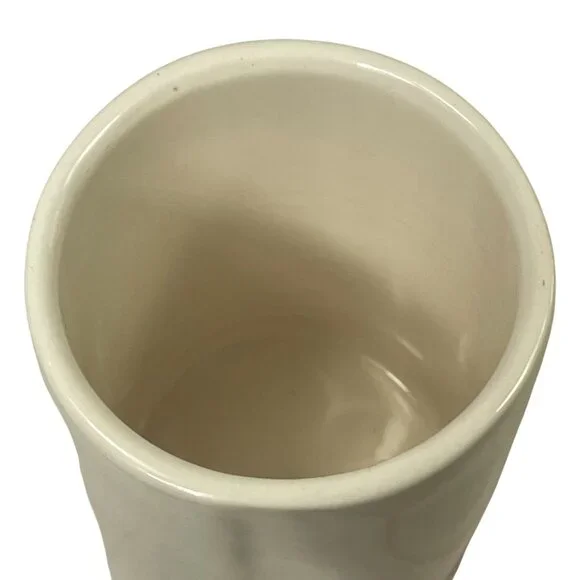 Rae Dunn Artisan Collection Jingle Bells Ceramic Candle holder 4.25" Off-White - Picture 3 of 6